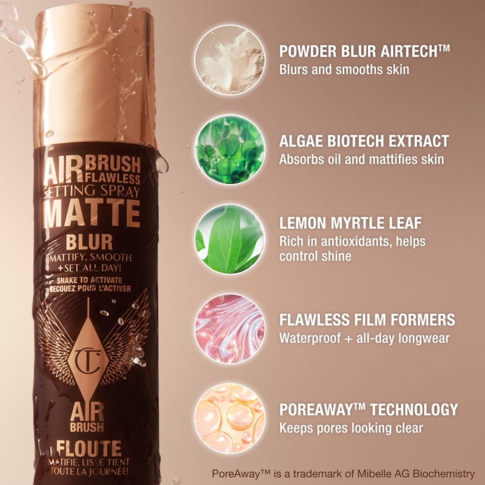 Charlotte Tilbury Airbrush Flawless Setting Spray 100ml Full Size - New in Box - Picture 2 of 5